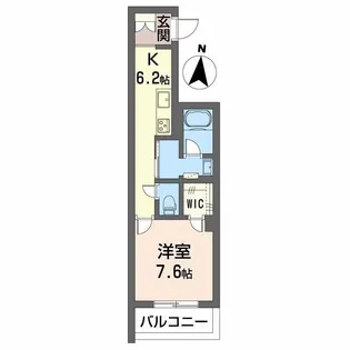 シャーメゾン九品寺【2階】の間取り