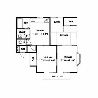 KハイツF【2階】の間取り