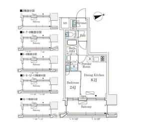 リビオメゾン御茶ノ水EAST【10階】の間取り