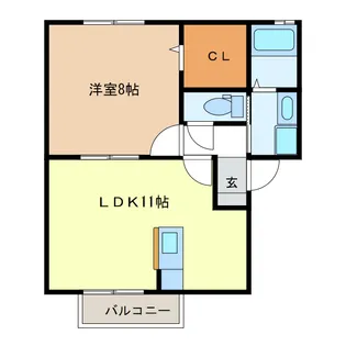 ウィンドミルズ【1階】の間取り