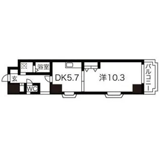 フローラル泉【8階】の間取り
