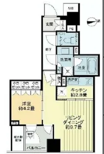 ザ・パークハウス西麻布レジデンス【10階】の間取り