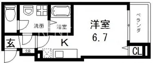 ALEGRIA河内小阪【3階】の間取り