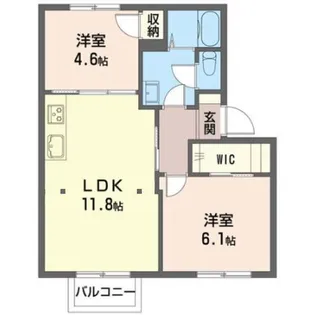 フレグレントリィハイムス【2階】の間取り