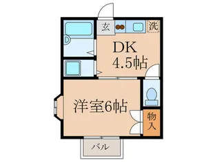 井口ハイデンス III【1階】の間取り