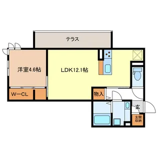 ディーシャンブル南丸之内A棟【3階】の間取り