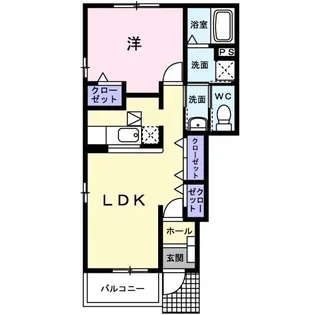 ベル リヴィエール【1階】の間取り