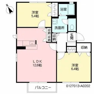 ビューハイム A棟【2階】の間取り