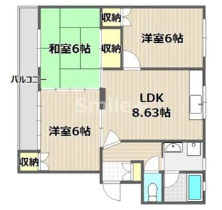 オークI【2階】の間取り