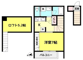 プルーリオンII【2階】の間取り