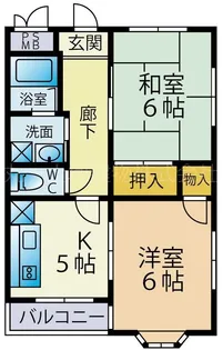 ハイカムールEY【4階】の間取り