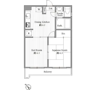 ペルシモンサウス【3階】の間取り