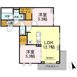 D’Bless狛江【3階】の間取り