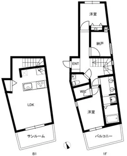 Sincerite MINAMIAZABU サンセリテ南麻布の間取り