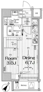 メイクスデザイン川崎III【9階】の間取り