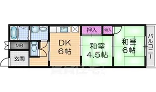 スイートピアミヤモト【4階】の間取り