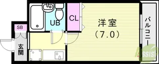 エスコートパレス【2階】の間取り