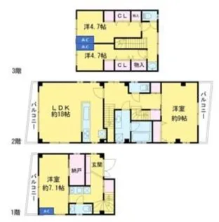 エクレール霜降の間取り