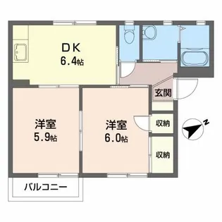 FORES MUNAKATA【1階】の間取り