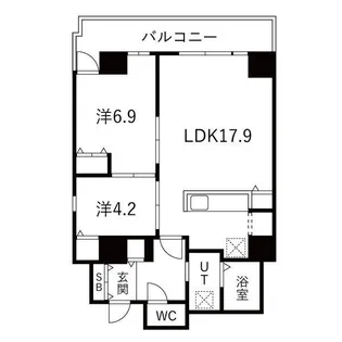 シティコート目黒【6階】の間取り