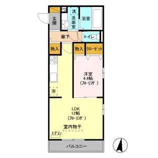 アネシス【1階】の間取り