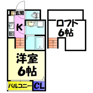 La Fonte検見川【2階】の間取り