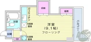 シティハイムN15A棟【3階】の間取り