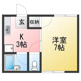 アークティ旭【2階】の間取り