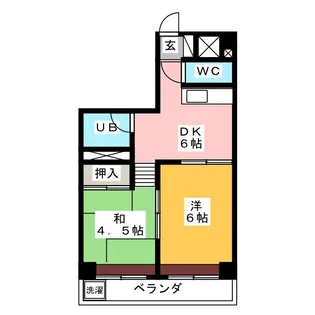 サンメゾン穂【4階】の間取り
