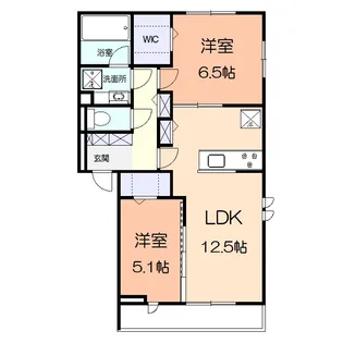 エスポワールIII【1階】の間取り