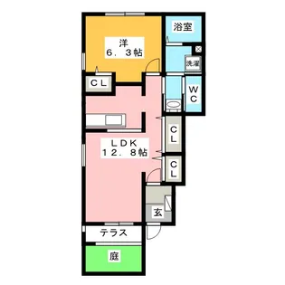 エスポワール ジェイ【1階】の間取り