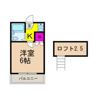 エイブル富田【2階】の間取り