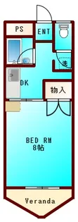 エクセルかちどき橋【4階】の間取り