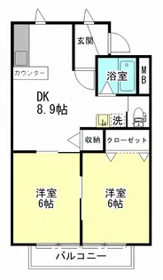 セントラルハイム102【2階】の間取り