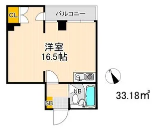 ウエストビル【4階】の間取り