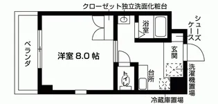 Crecer京田辺【1階】の間取り