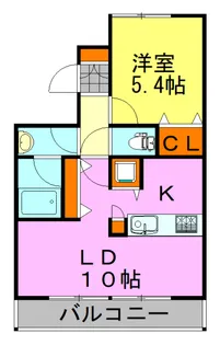 ウィルテラス千葉中央【6階】の間取り