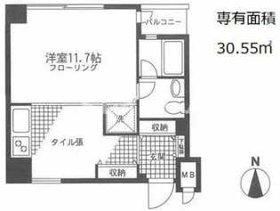 プライザ・イースト【4階】の間取り