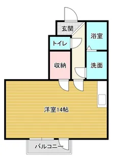 blue rose【1階】の間取り