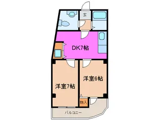 デイズハイツ港晴【5階】の間取り