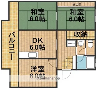サウザンドOTA A【4階】の間取り