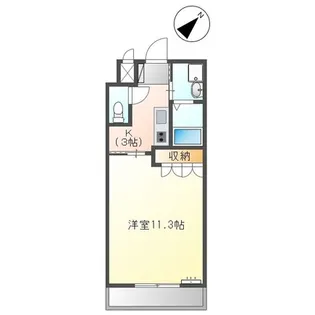 グランピュア【1階】の間取り