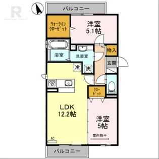 Serena B棟【3階】の間取り