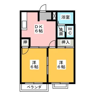 エルディム本地B【1階】の間取り