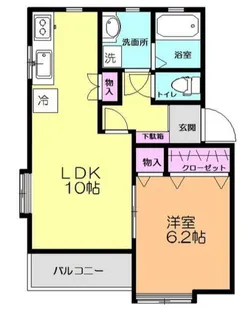 ガーラサントクII【2階】の間取り