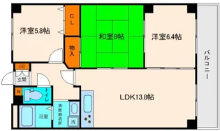 クオリティ北条【1階】の間取り