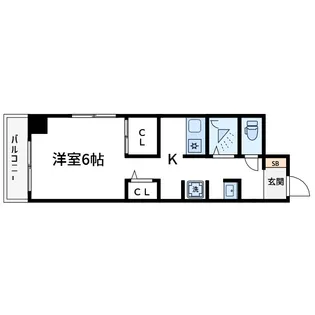 ノバ浅草【6階】の間取り