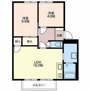 シャトータウン可児【1階】の間取り