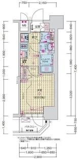 プレサンス新深江ディレット【4階】の間取り