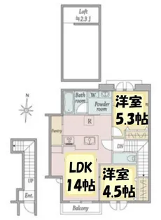 Windsor Court North【2階】の間取り